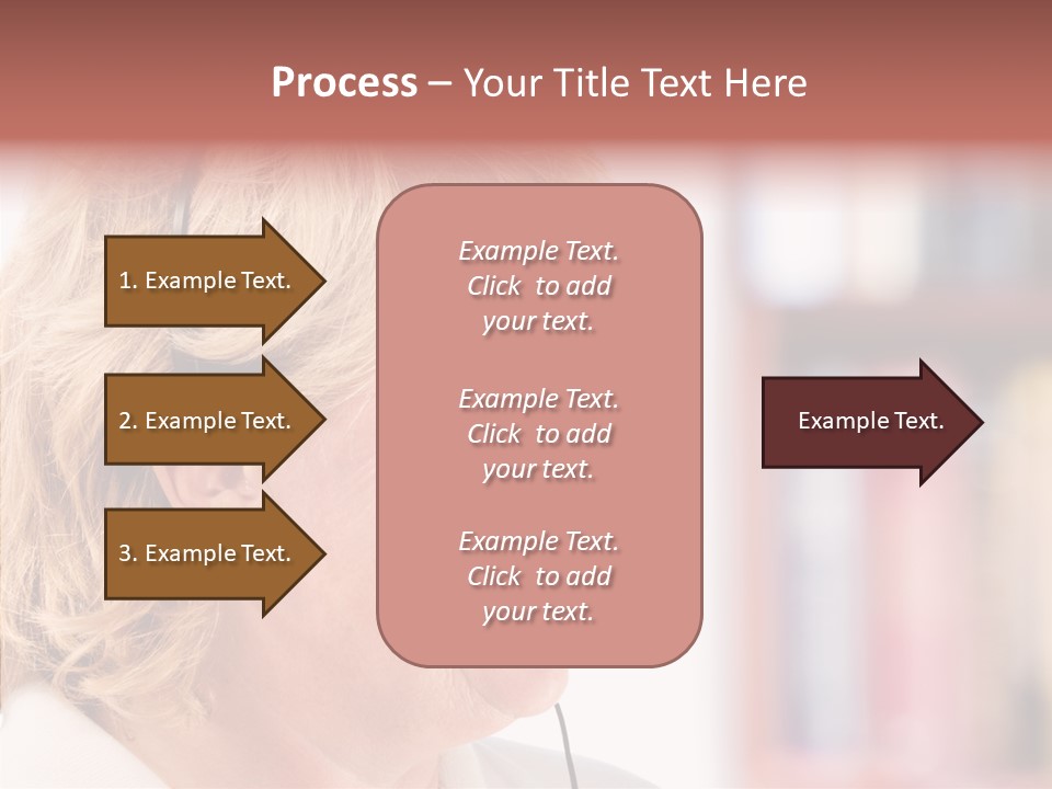 Female Microphone  PowerPoint Template