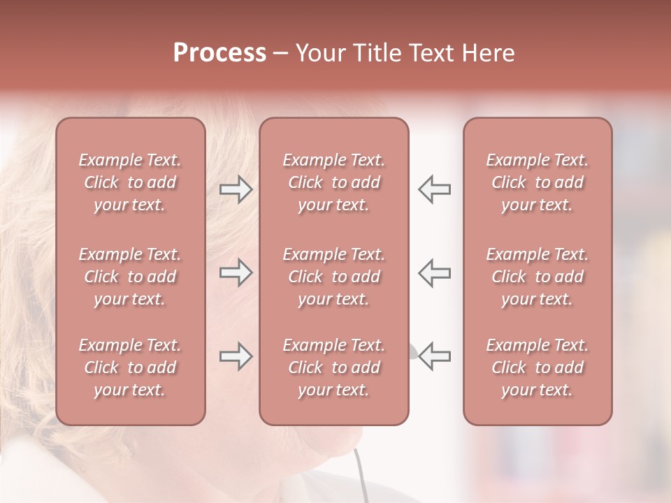 Female Microphone  PowerPoint Template