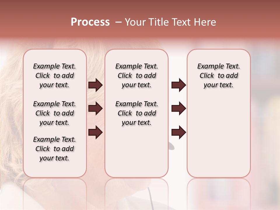 Female Microphone  PowerPoint Template