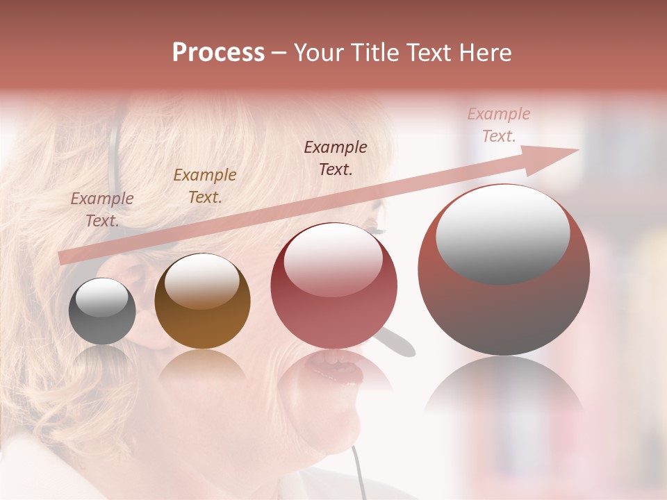 Female Microphone  PowerPoint Template
