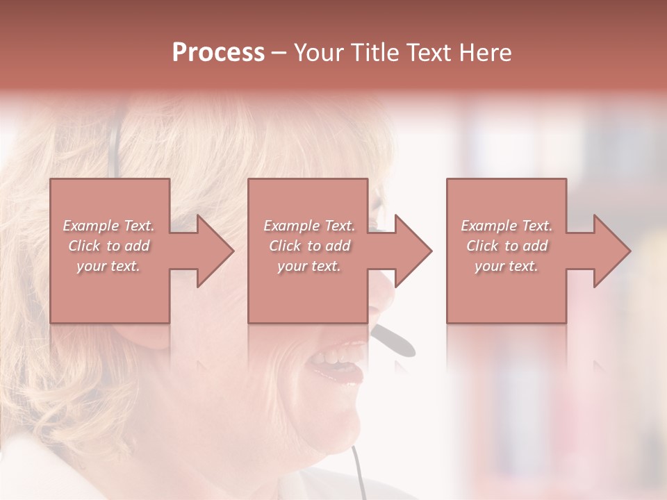 Female Microphone  PowerPoint Template