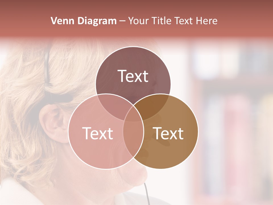 Female Microphone  PowerPoint Template