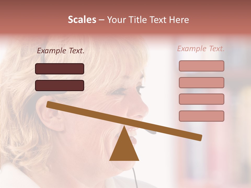 Female Microphone  PowerPoint Template