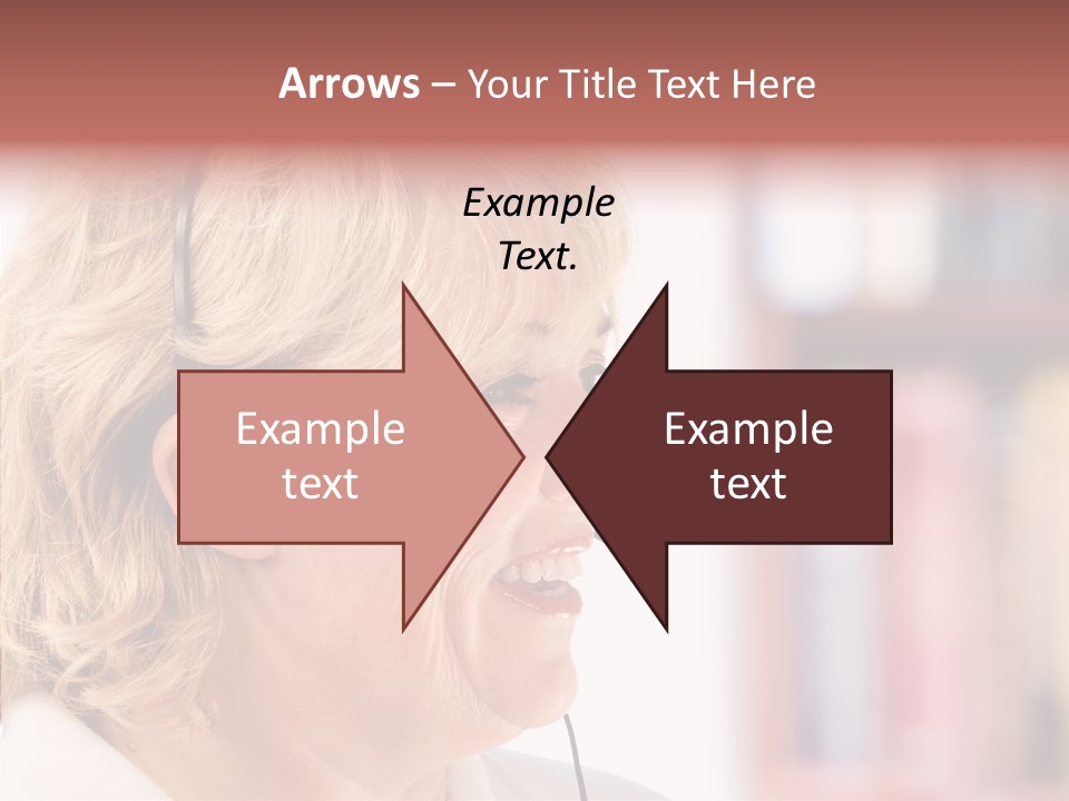 Female Microphone  PowerPoint Template