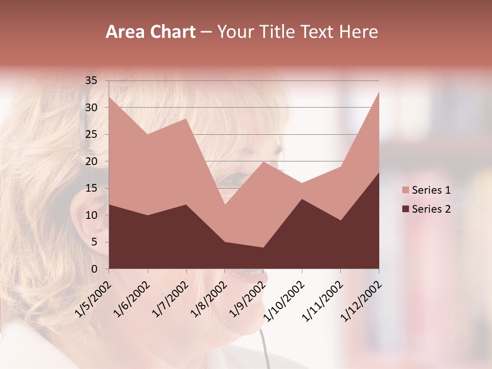 Female Microphone  PowerPoint Template
