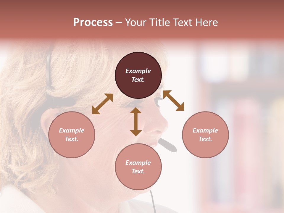 Female Microphone  PowerPoint Template