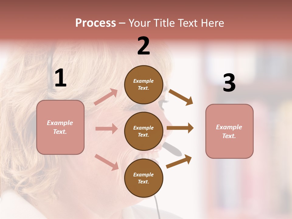 Female Microphone  PowerPoint Template