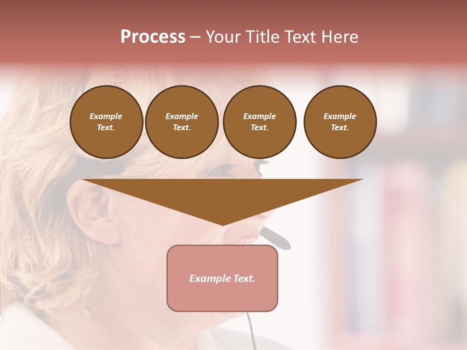 Female Microphone  PowerPoint Template