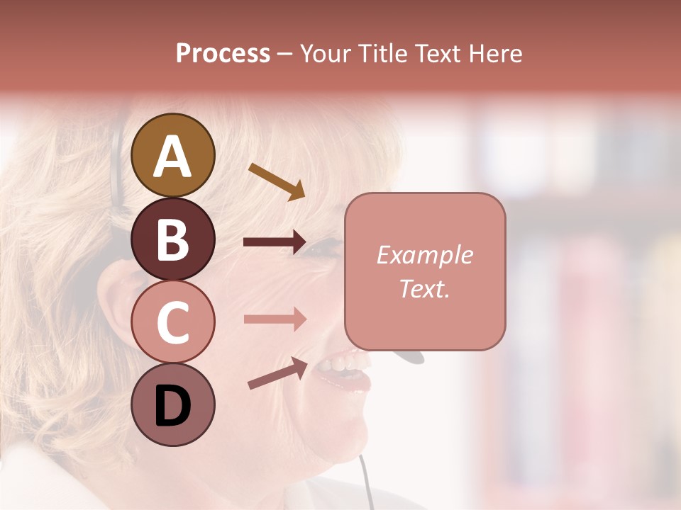 Female Microphone  PowerPoint Template