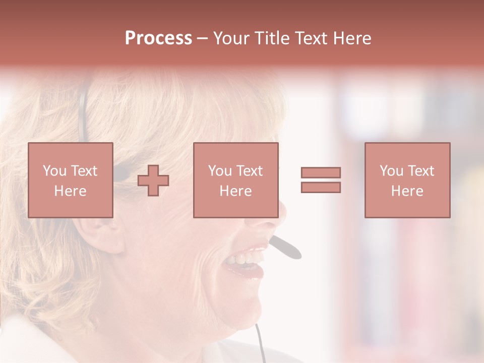 Female Microphone  PowerPoint Template