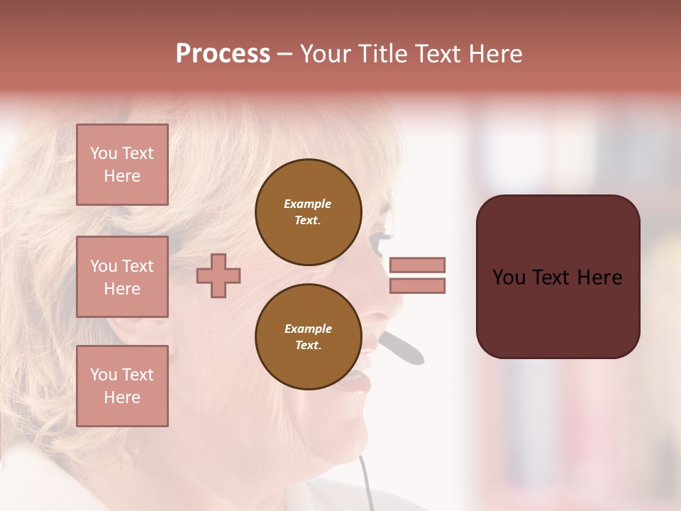 Female Microphone  PowerPoint Template