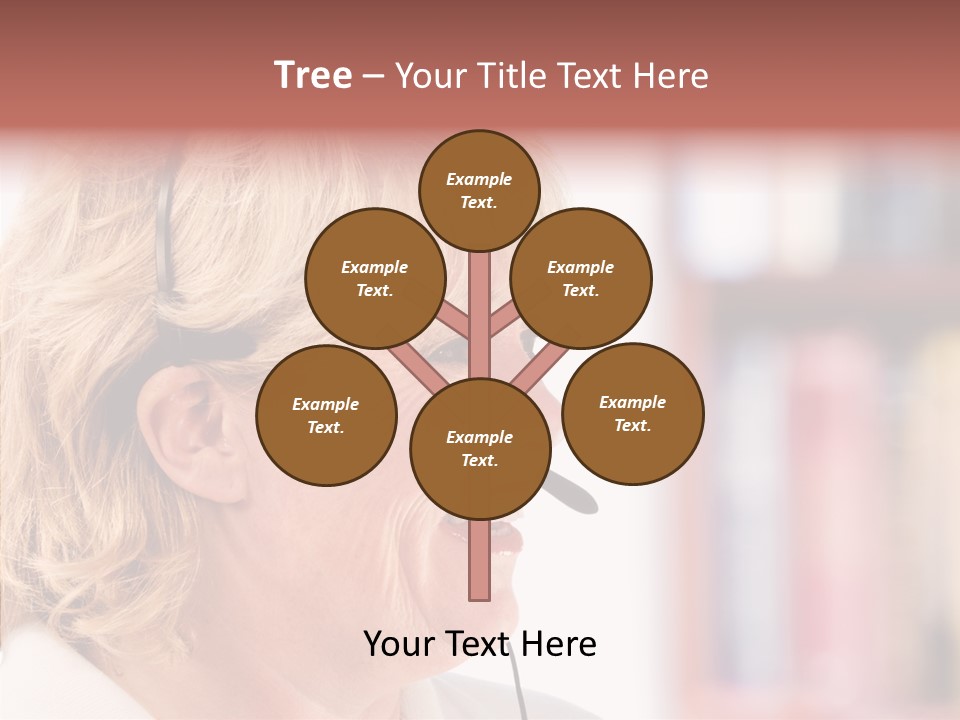 Female Microphone  PowerPoint Template