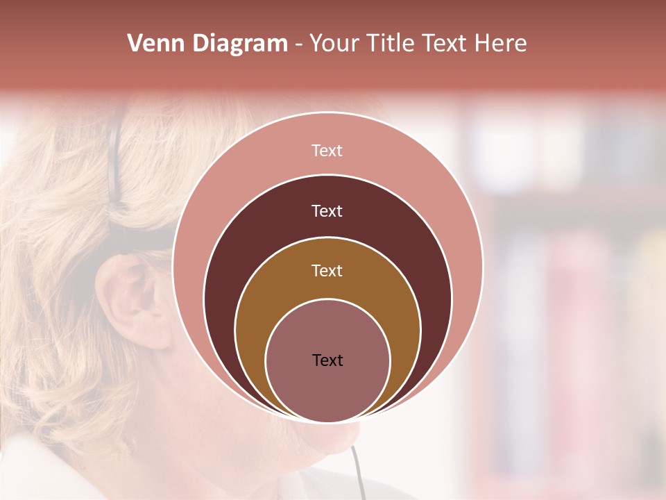 Female Microphone  PowerPoint Template
