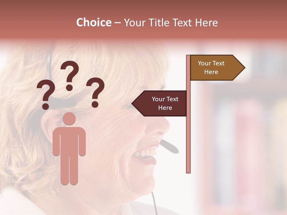 Female Microphone  PowerPoint Template