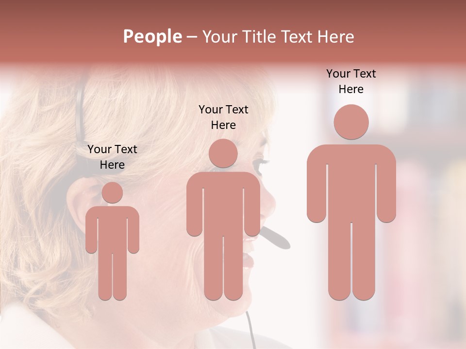 Female Microphone  PowerPoint Template