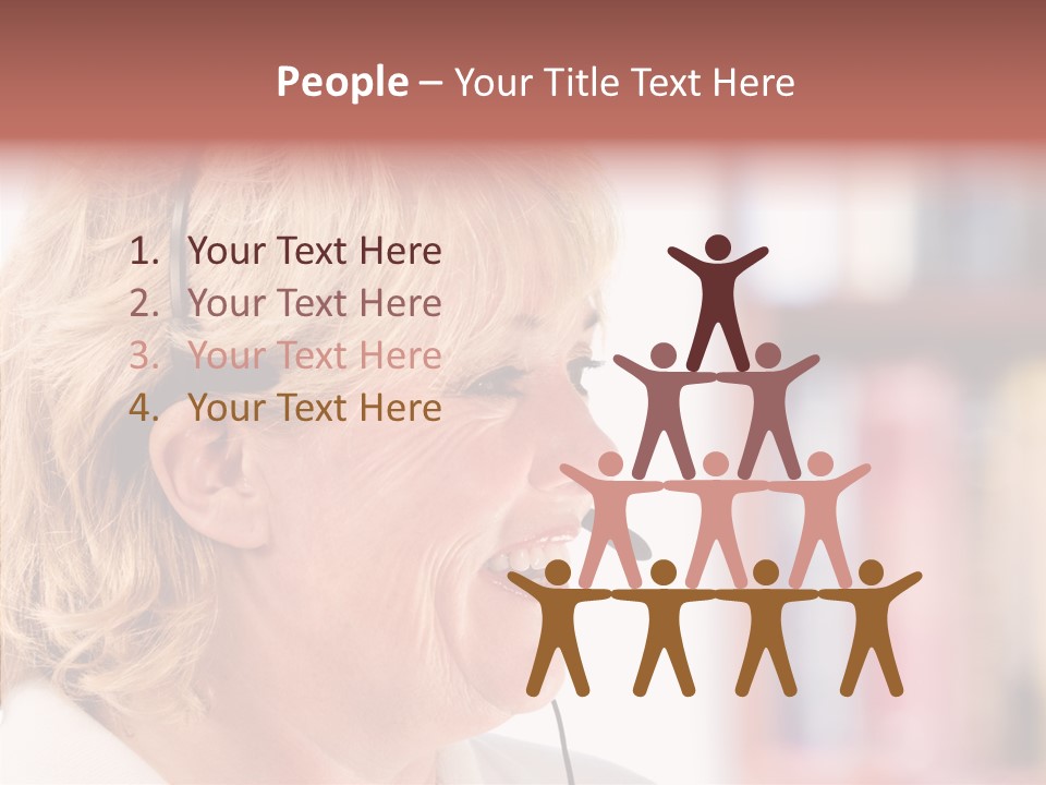 Female Microphone  PowerPoint Template