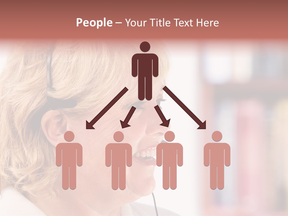 Female Microphone  PowerPoint Template