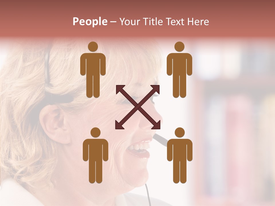 Female Microphone  PowerPoint Template