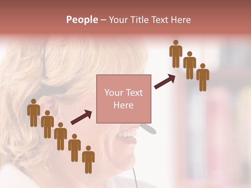 Female Microphone  PowerPoint Template