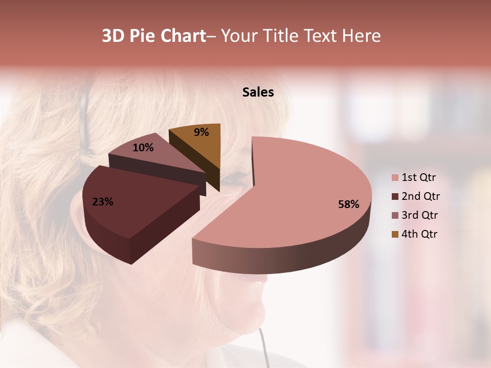 Female Microphone  PowerPoint Template