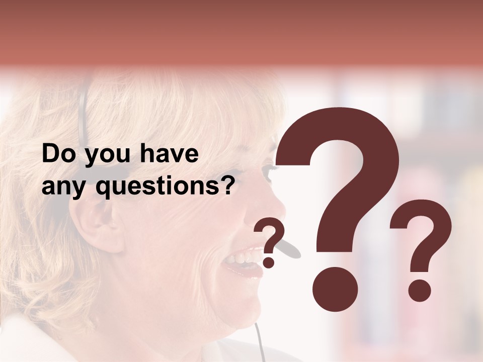 Female Microphone  PowerPoint Template