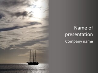 Background Summer Sea PowerPoint Template