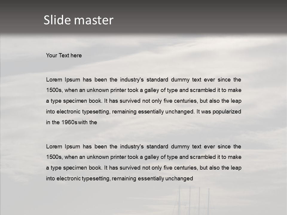 Background Summer Sea PowerPoint Template