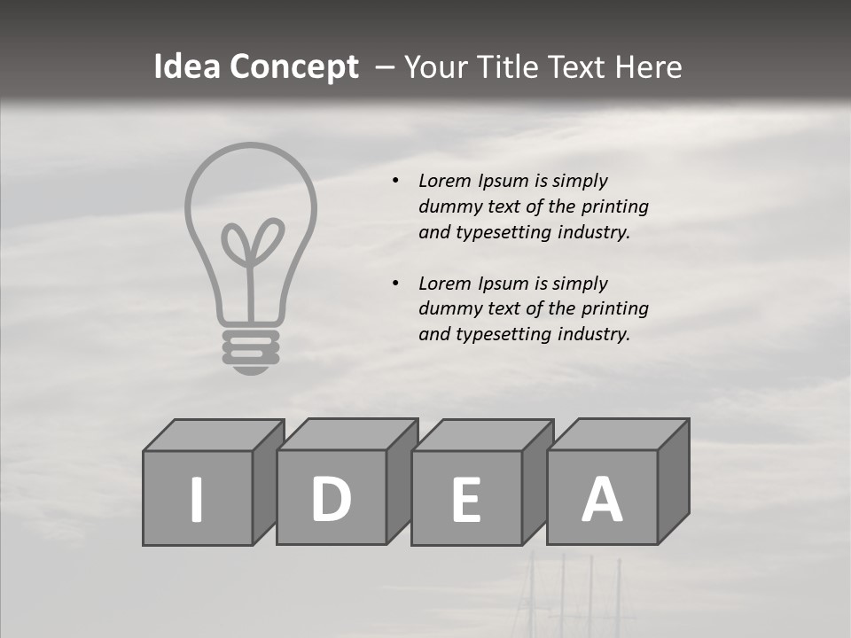 Background Summer Sea PowerPoint Template