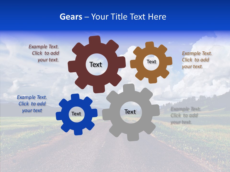 Way Russia Speed PowerPoint Template