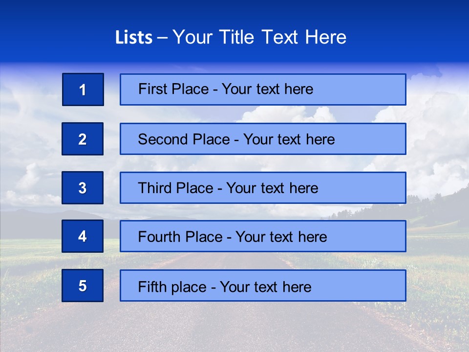 Way Russia Speed PowerPoint Template