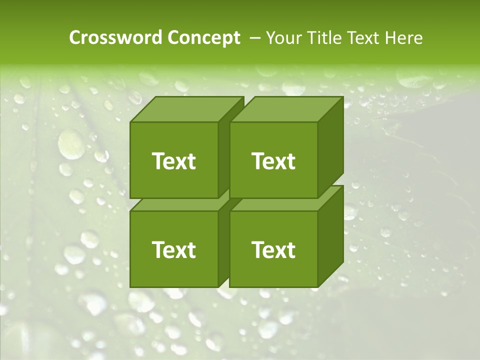 Clear Plant Bubble PowerPoint Template