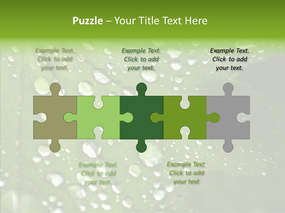 Clear Plant Bubble PowerPoint Template