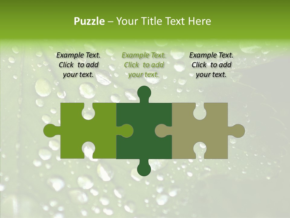 Clear Plant Bubble PowerPoint Template