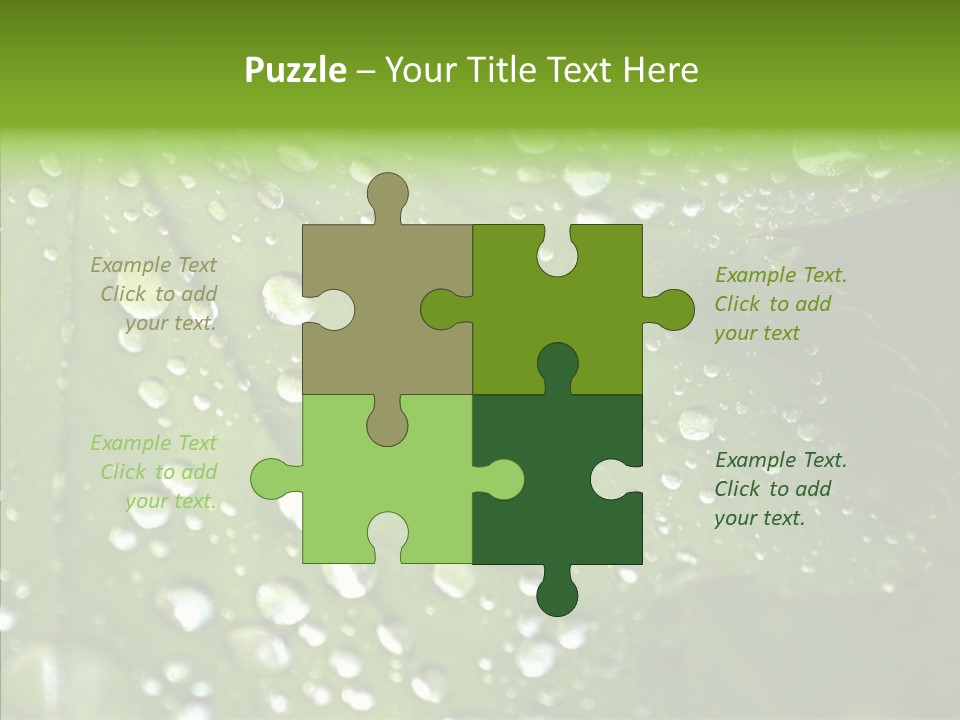 Clear Plant Bubble PowerPoint Template