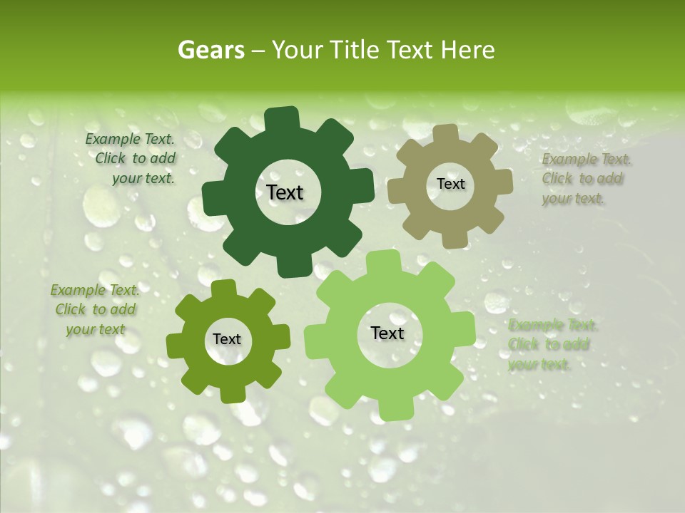 Clear Plant Bubble PowerPoint Template