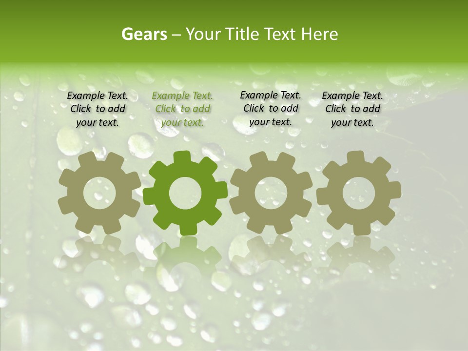 Clear Plant Bubble PowerPoint Template
