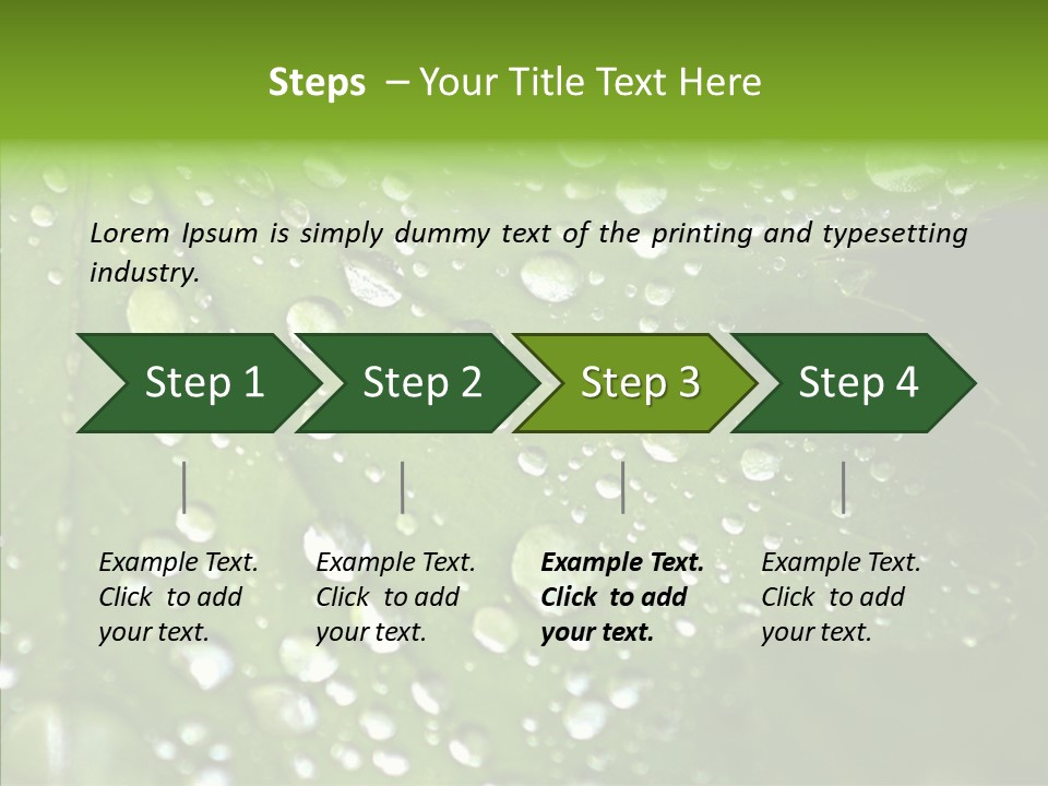 Clear Plant Bubble PowerPoint Template