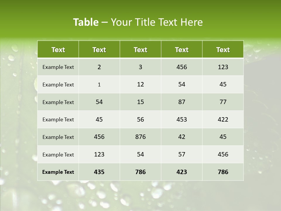 Clear Plant Bubble PowerPoint Template