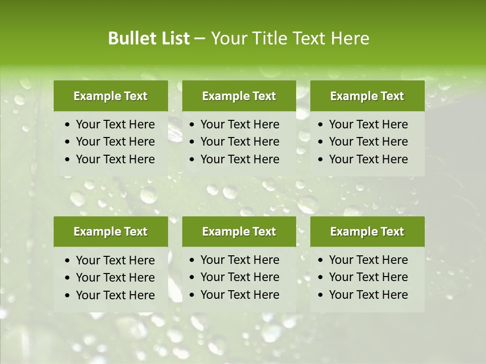 Clear Plant Bubble PowerPoint Template