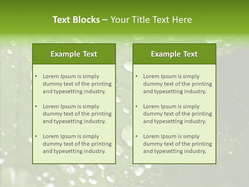 Clear Plant Bubble PowerPoint Template