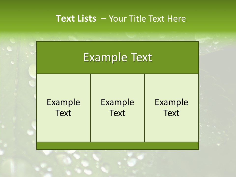 Clear Plant Bubble PowerPoint Template