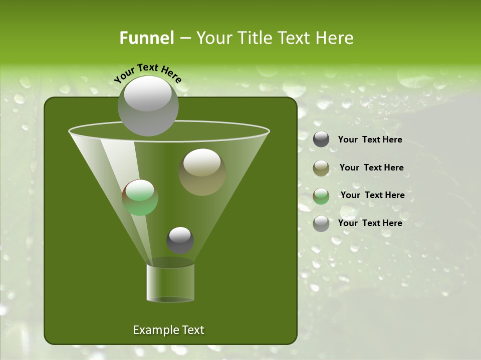 Clear Plant Bubble PowerPoint Template