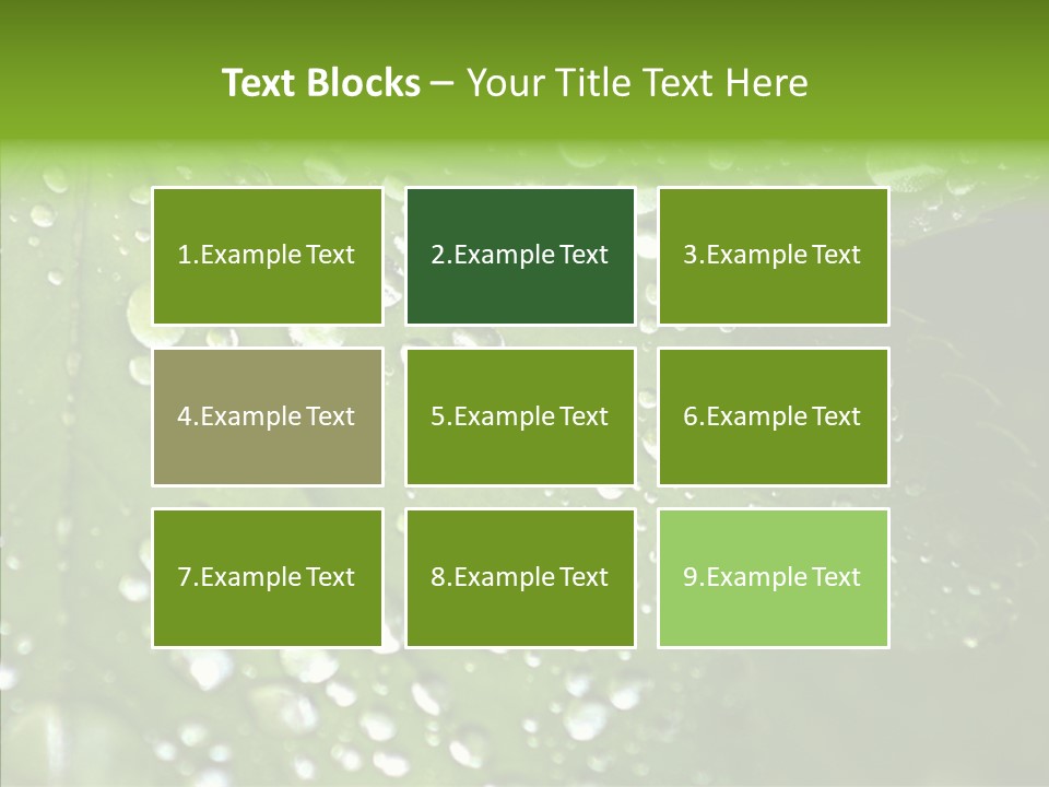 Clear Plant Bubble PowerPoint Template