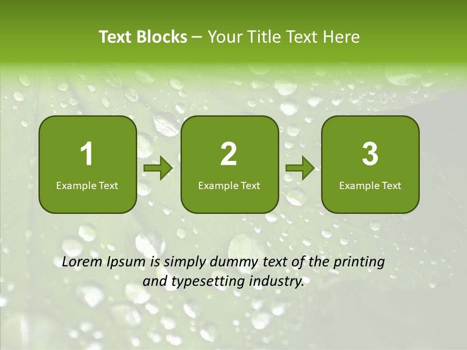 Clear Plant Bubble PowerPoint Template