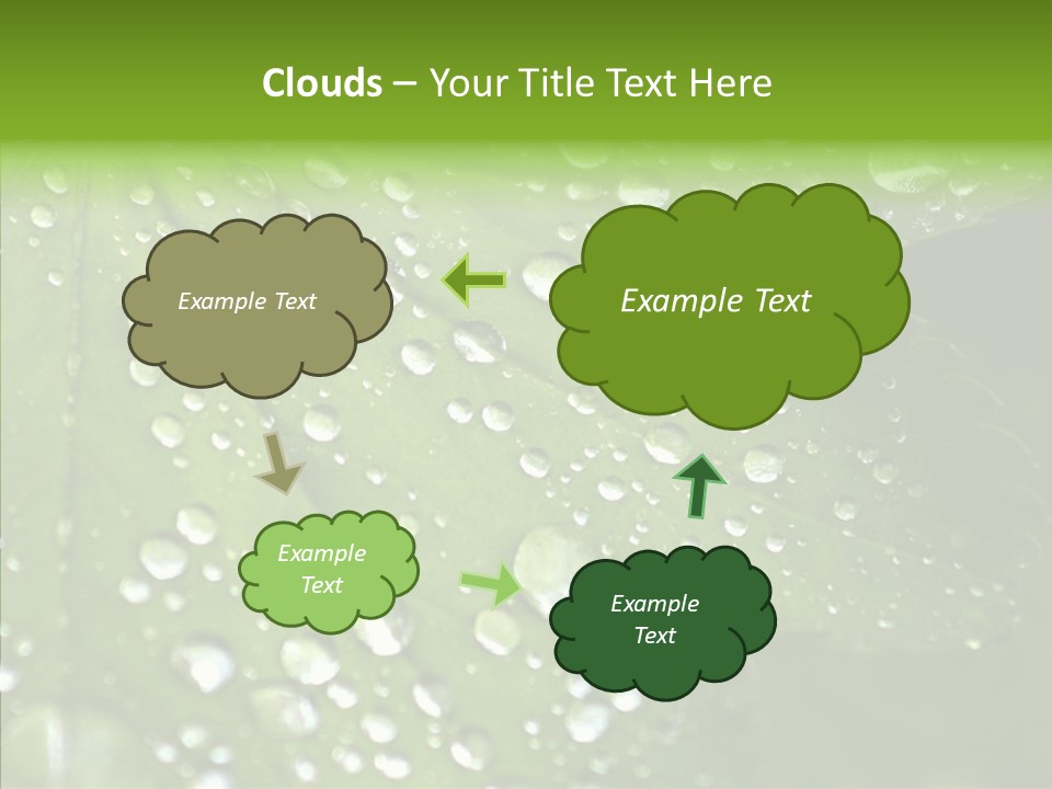 Clear Plant Bubble PowerPoint Template