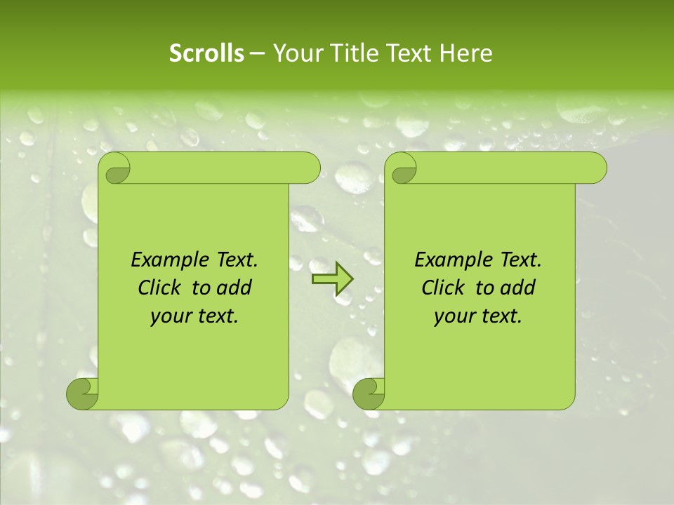 Clear Plant Bubble PowerPoint Template