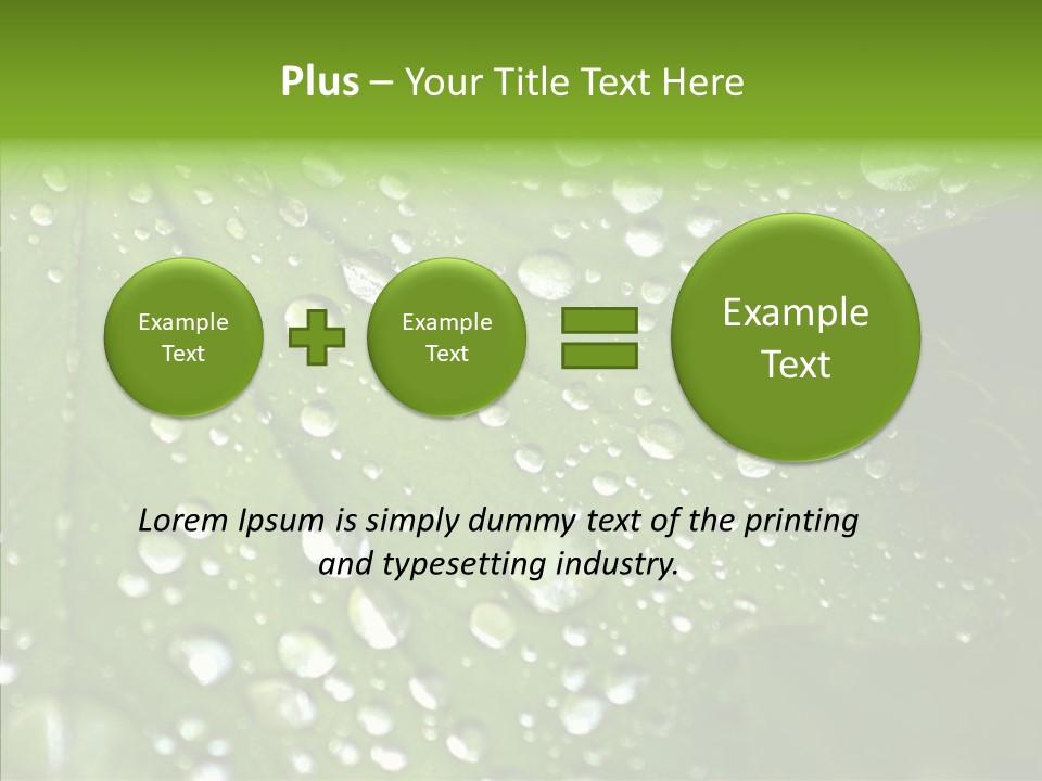 Clear Plant Bubble PowerPoint Template