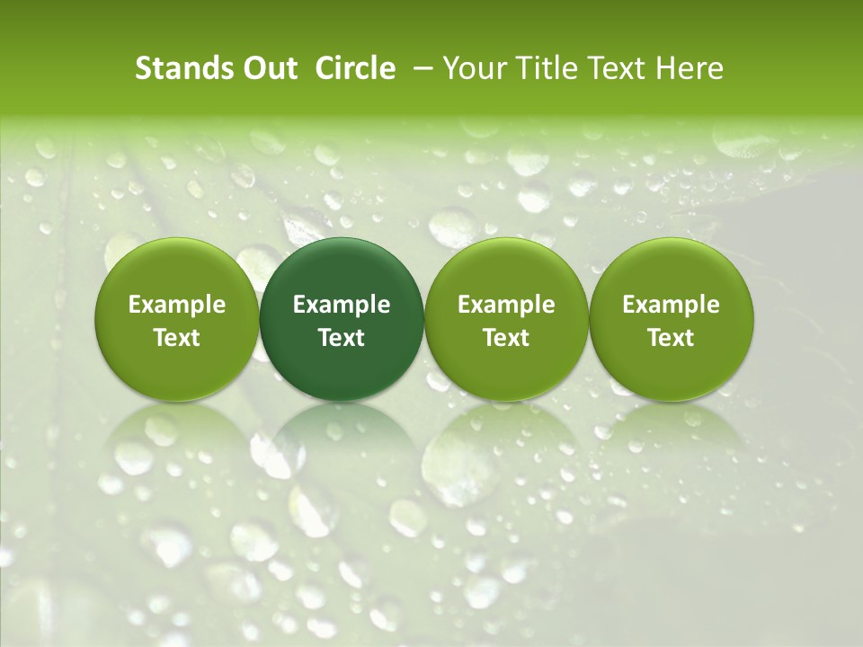 Clear Plant Bubble PowerPoint Template
