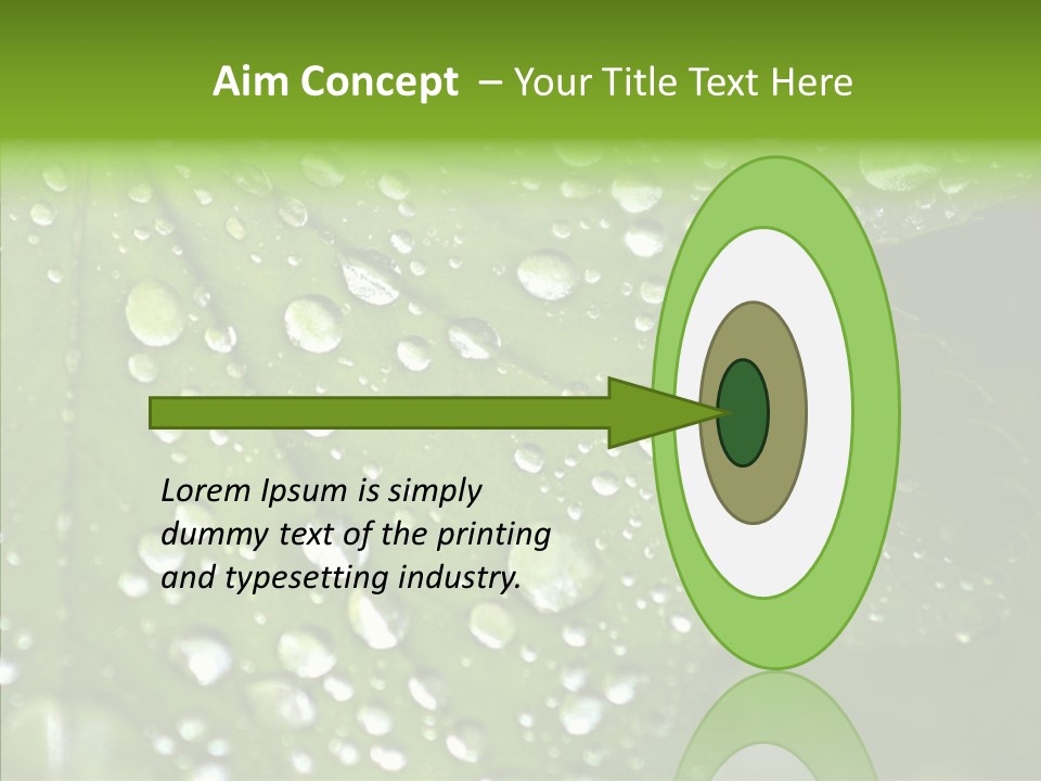 Clear Plant Bubble PowerPoint Template