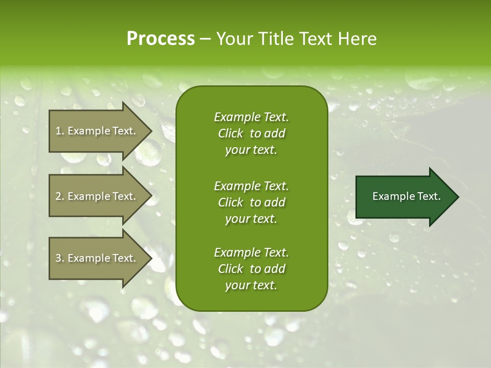 Clear Plant Bubble PowerPoint Template